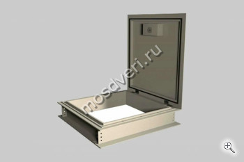 Металлический люк серый Л-107 - купить от производителя Мосдвери Металлический люк серый Л-107